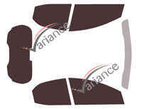 Toyota Yaris (4) 5-door tinted film kit (since 2020) Toyota Yaris (4) 5-door tinted film kit (since 2020)