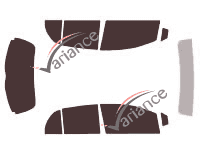 Kit de láminas tintadas Daihatsu Charade (3) 5 puertas (2011 - 2013)