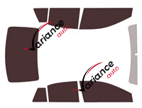 Tinted film kit Toyota Yaris (3) 4 doors (2017 - 2020) Tinted film kit Toyota Yaris (3) 4 doors (2017 - 2020)