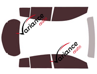 Toyota Yaris (3) XL 5-door tinted film kit (2017 - 2020) Toyota Yaris (3) XL 5-door tinted film kit (2017 - 2020)