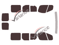 Tinted film kit Opel Vivaro (A) Short 6-door (2002 - 2015) Tinted film kit Opel Vivaro (A) Short 6-door (2002 - 2015)