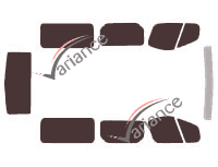 Nissan PrimaStar Tinted Film Kit (1) Long 4-door (2002 - 2015) Nissan PrimaStar Tinted Film Kit (1) Long 4-door (2002 - 2015)