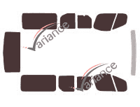 Tinted film kit Opel Vivaro (A) Long 5-door (2002 - 2015) Tinted film kit Opel Vivaro (A) Long 5-door (2002 - 2015)