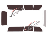 Tinted film kit Volvo 240-260 Estate 5 doors (1974 - 1991) Tinted film kit Volvo 240-260 Estate 5 doors (1974 - 1991)