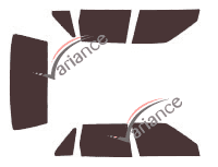 Tinted film kit Volvo 850 Sedan 4-door (1991 - 1998) Tinted film kit Volvo 850 Sedan 4-door (1991 - 1998)