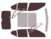 Volvo XC40 (1) 5-door tinted film kit (since 2018) Volvo XC40 (1) 5-door tinted film kit (since 2018)