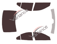 Tinted film kit Volvo S60 (1) 4-door sedan (2000 - 2009) Tinted film kit Volvo S60 (1) 4-door sedan (2000 - 2009)