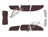 Kit de lámina tintada para el Volvo V50 Estate 5 puertas (2004 - 2012) Kit de lámina tintada para el Volvo V50 Estate 5 puertas (2004 - 2012)