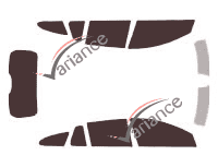 Tinted film kit Volvo V60 (1) Estate 5 doors (2010 - 2018) Tinted film kit Volvo V60 (1) Estate 5 doors (2010 - 2018)