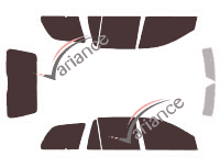 Volvo XC90 (1) 5 puertas (2002 - 2014) kit de láminas tintadas Volvo XC90 (1) 5 puertas (2002 - 2014) kit de láminas tintadas
