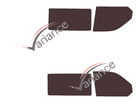 Tinted film kit Volkswagen Transporter T5 (5) Utility 4/5 doors (2003 - 2015) Tinted film kit Volkswagen Transporter T5 (5) Utility 4/5 doors (2003 - 2015)