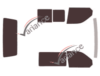 Tinted film kit Volkswagen Transporter T6 (6) 4-door van (since 2015) Tinted film kit Volkswagen Transporter T6 (6) 4-door van (since 2015)