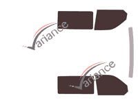 Tinted film kit Volkswagen Transporter T6 (6) 4/5-door van (since 2015) Tinted film kit Volkswagen Transporter T6 (6) 4/5-door van (since 2015)