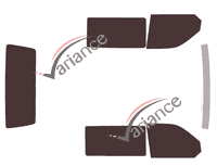 Tinted film kit Volkswagen Transporter T6 (6) 4-door van (since 2015) Tinted film kit Volkswagen Transporter T6 (6) 4-door van (since 2015)
