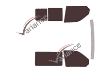 Tinted film kit Volkswagen Transporter T6 (6) 4/5-door van (since 2016) Tinted film kit Volkswagen Transporter T6 (6) 4/5-door van (since 2016)