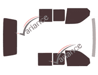 Tinted film kit Volkswagen Transporter T6 (6) 4-door van (since 2015) Tinted film kit Volkswagen Transporter T6 (6) 4-door van (since 2015)
