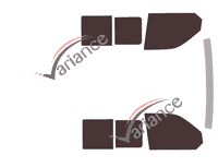 Tinted film kit Volkswagen Transporter T6 (6) 5/6 door van (since 2015) Tinted film kit Volkswagen Transporter T6 (6) 5/6 door van (since 2015)