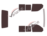 Tinted film kit Volkswagen Transporter T6 (6) 5-door van (since 2015) Tinted film kit Volkswagen Transporter T6 (6) 5-door van (since 2015)