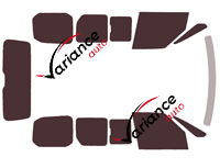 Tinted film kit Volkswagen Transporter T7 (7) Multivan 5-door (since 2021) Tinted film kit Volkswagen Transporter T7 (7) Multivan 5-door (since 2021)