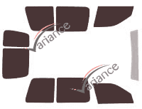 Tinted film kit Volkswagen Caddy (2) Van 5 doors (1995 - 2004) Tinted film kit Volkswagen Caddy (2) Van 5 doors (1995 - 2004)