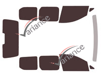 Tinted film kit Volkswagen Caddy (5) Short 5-door (since 2020) Tinted film kit Volkswagen Caddy (5) Short 5-door (since 2020)