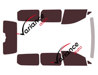 Tinted film kit Volkswagen Caddy (5) Maxi 5-door (since 2021) Tinted film kit Volkswagen Caddy (5) Maxi 5-door (since 2021)