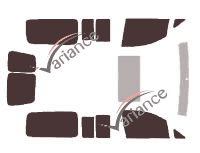 Volkswagen Caddy (3) Maxi Life 6-door tinted film kit (2004 - 2016) Volkswagen Caddy (3) Maxi Life 6-door tinted film kit (2004 - 2016)