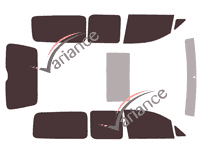 Volkswagen Caddy (4) Maxi 5-door (2016 - 2020) tinted film kit Volkswagen Caddy (4) Maxi 5-door (2016 - 2020) tinted film kit