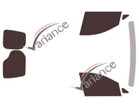 Tinted film kit Volkswagen Caddy (5) 5-6 door van (since 2020) Tinted film kit Volkswagen Caddy (5) 5-6 door van (since 2020)