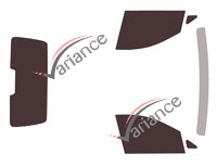 Tinted film kit Volkswagen Caddy (5) 4-5 door van (since 2020) Tinted film kit Volkswagen Caddy (5) 4-5 door van (since 2020)