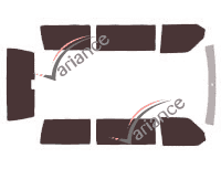 Volkswagen Caravelle (T4) 5-door short (1990 - 2003) tinted film kit Volkswagen Caravelle (T4) 5-door short (1990 - 2003) tinted film kit