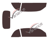 Volkswagen Beetle (3) 2-door Convertible (2012 - 2018) tinted film kit Volkswagen Beetle (3) 2-door Convertible (2012 - 2018) tinted film kit