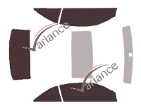 Volkswagen Eos CC 2 door tinted film kit (2006 - 2015) Volkswagen Eos CC 2 door tinted film kit (2006 - 2015)