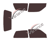 Volkswagen Golf (3) 3 doors (1991 - 1999) tinted film kit Volkswagen Golf (3) 3 doors (1991 - 1999) tinted film kit