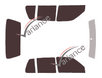 Volkswagen Golf (3) 5 doors (1991 - 1999) tinted film kit Volkswagen Golf (3) 5 doors (1991 - 1999) tinted film kit