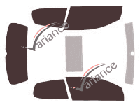 Volkswagen Golf (5) 3 doors (2003 - 2009) tinted film kit Volkswagen Golf (5) 3 doors (2003 - 2009) tinted film kit