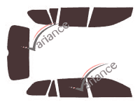 Volkswagen Golf (6) Variant Estate 5-door (2010 - 2014) tinted film kit Volkswagen Golf (6) Variant Estate 5-door (2010 - 2014) tinted film kit
