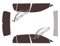 Volkswagen Golf (7) 5 doors (2012 - 2020) tinted film kit Volkswagen Golf (7) 5 doors (2012 - 2020) tinted film kit