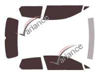 Volkswagen Golf (7) 3 doors (2013 - 2021) tinted film kit Volkswagen Golf (7) 3 doors (2013 - 2021) tinted film kit