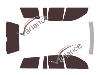 Volkswagen Golf (4) Variant Estate 5-door (1998 - 2006) tinted film kit Volkswagen Golf (4) Variant Estate 5-door (1998 - 2006) tinted film kit