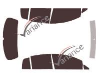 Volkswagen Golf (5) Cross 5-door tinted film kit (2006 - 2009) Volkswagen Golf (5) Cross 5-door tinted film kit (2006 - 2009)