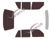 Tönungsfolienset Volkswagen Jetta (2) Limousine 4-türig (1984 - 1992) Tönungsfolienset Volkswagen Jetta (2) Limousine 4-türig (1984 - 1992)