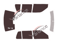 Kit de láminas tintadas para Volkswagen Jetta (3) 4 puertas (1992 - 1999)