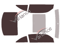 Volkswagen Beetle (3) 3-door (2011 - 2018) tinted film kit Volkswagen Beetle (3) 3-door (2011 - 2018) tinted film kit