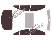 Volkswagen CC Sedan 4 door tinted film kit (2012 - 2017) Volkswagen CC Sedan 4 door tinted film kit (2012 - 2017)