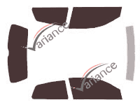 Volkswagen Polo (4) 3 doors (2002 - 2009) tinted film kit Volkswagen Polo (4) 3 doors (2002 - 2009) tinted film kit