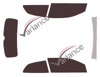 Volkswagen Polo (5) 3 doors (2009 - 2017) tinted film kit Volkswagen Polo (5) 3 doors (2009 - 2017) tinted film kit