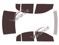 Volkswagen Polo (4) Classic Sedan 4-door (2002 - 2009) tinted film kit Volkswagen Polo (4) Classic Sedan 4-door (2002 - 2009) tinted film kit