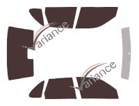 Volkswagen Polo (3) Classic Sedan 4 door (1994 - 2000) tinted film kit Volkswagen Polo (3) Classic Sedan 4 door (1994 - 2000) tinted film kit