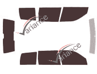 Volkswagen Polo (3) 5-door Estate (1994 - 2000) tinted film kit Volkswagen Polo (3) 5-door Estate (1994 - 2000) tinted film kit